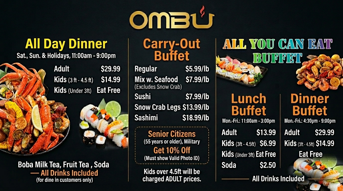 Ombu Buffet Menu