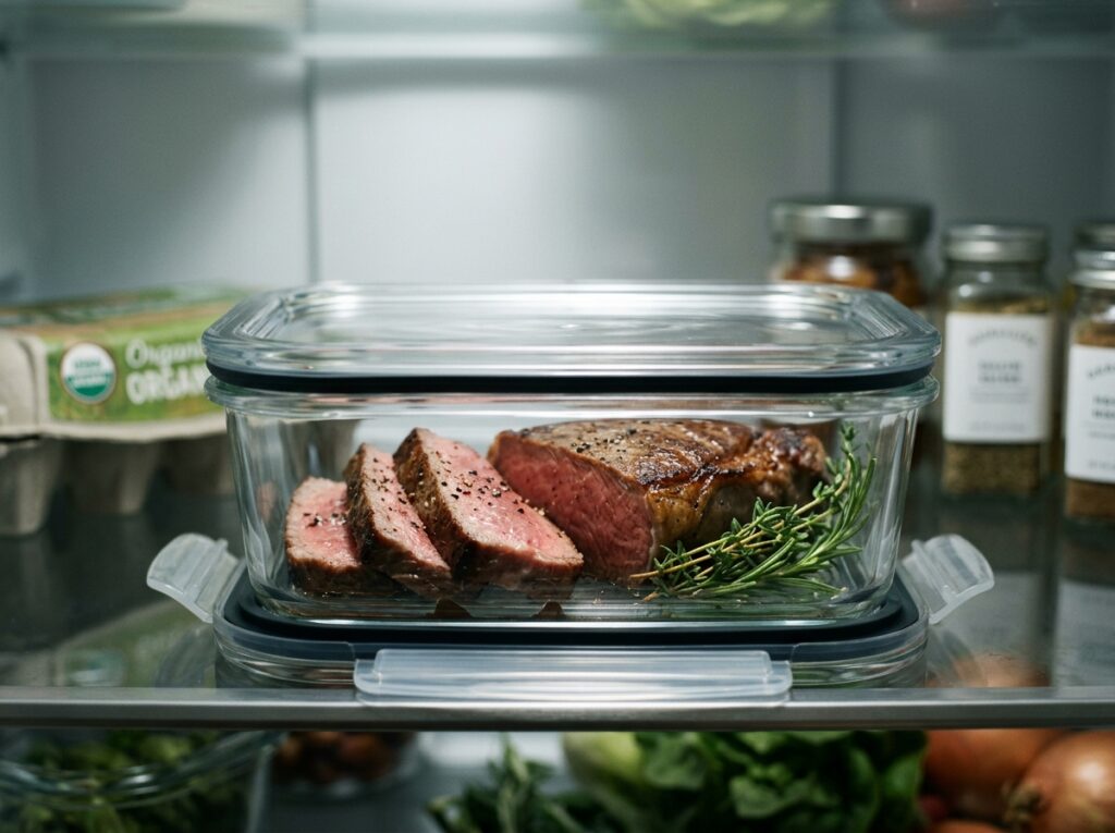 Cooked Steak Fridge Life