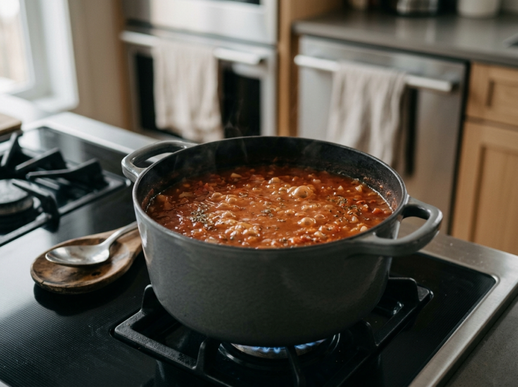 Simmer Temperature on Stove